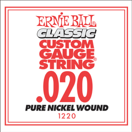 Струна для электрогитар ERNIE BALL .020 Pure Nickel P01220, фото 